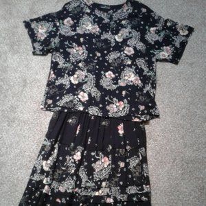 Carole Little Floral Skirt Outfit